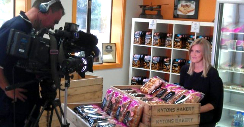 Channel 10 News live from Kytons Bakery today
