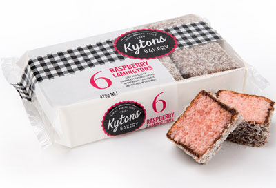 Raspberry Lamingtons 6 Pack Kytons Bakery